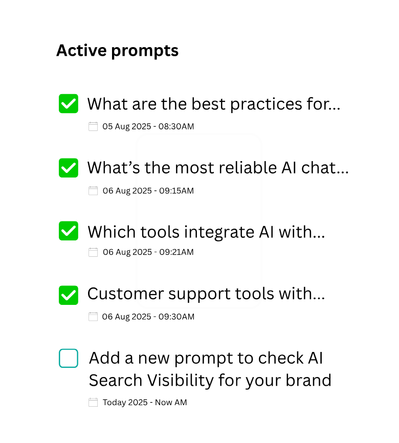 AiCMO AI Search Visibility Report — done for you